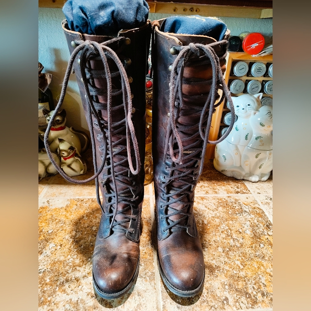 Freebird by Steven Grany Brown Lace Up Boots